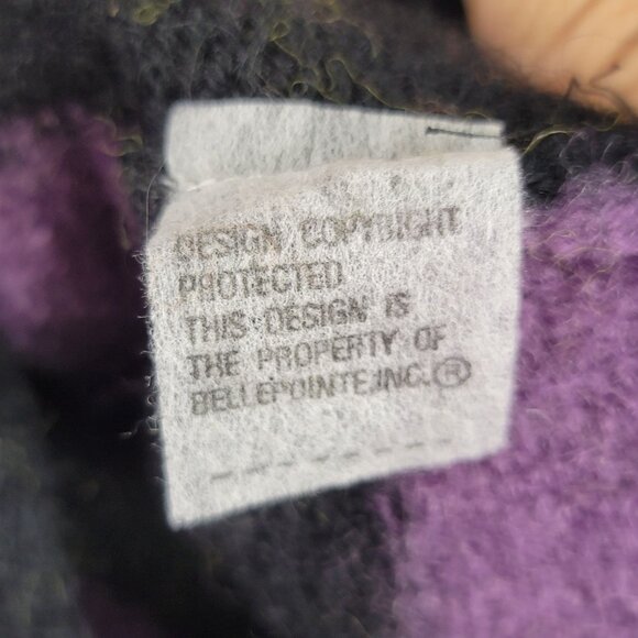 Catherine Stewart Block Stripe Sweater Vest Size L Wool Classic BellePointe Inc - Picture 7 of 10